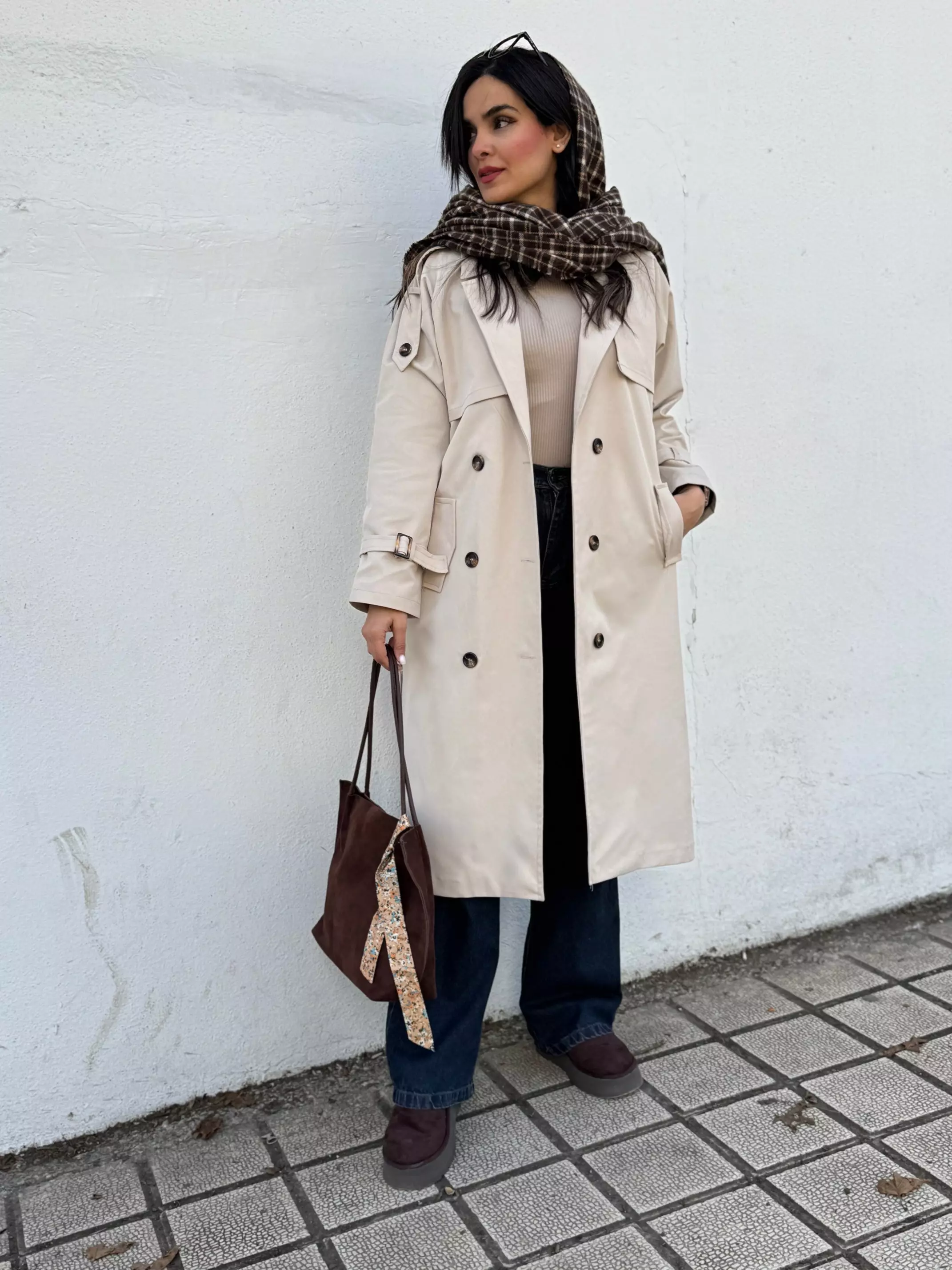 ترنچ کت بارانی آستردار شیدا